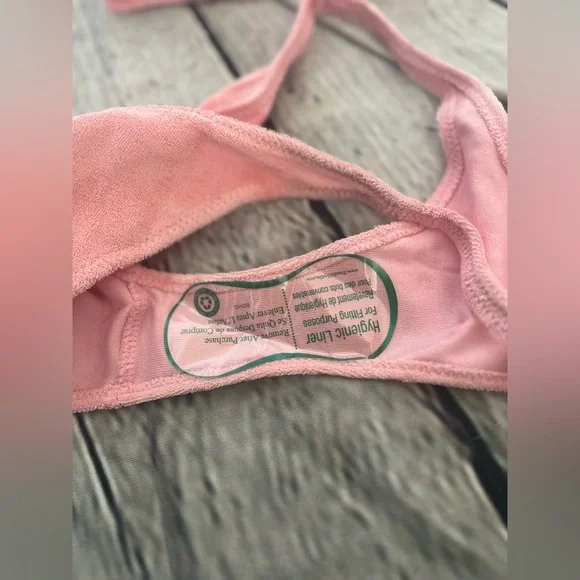 LISA MARIE FERNANDEZ Victor stretch-cotton bandeau terry bikini